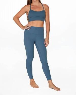 NEW LOVLEI elite solid leggings in dark teal